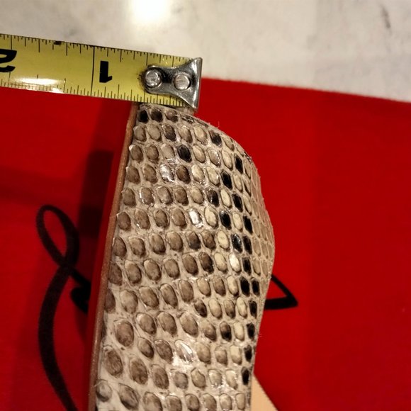 CHRISTIAN LOUBOUTIN MATER CLAUDE 85 PYTHON LUCIDO - Picture 6 of 14